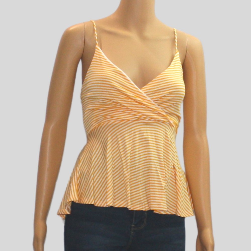 Yellow & White Striped Top